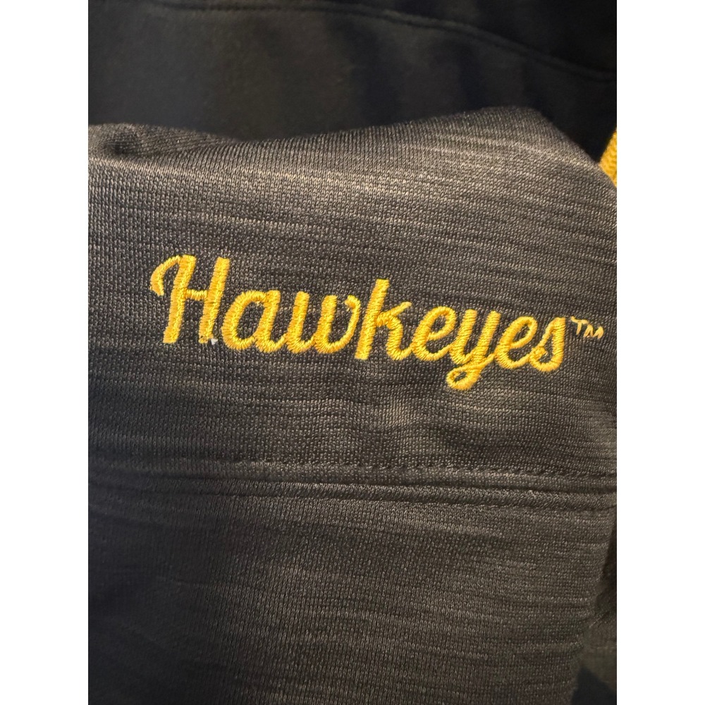 Iowa Hawkeyes Black Quilted Zip Up Jacket Men's Medium‎ Apparel Hawkeyes Gear - Picture 3 of 11